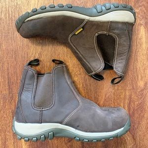Dewalt Level Steel Toe Slip Resistant Breathable Work Boot Brown Leather Men’s 8
